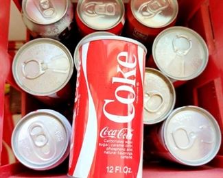 Coke Cola,  pull tab cans