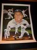 Signed Mickey Mantle Litho w/COA