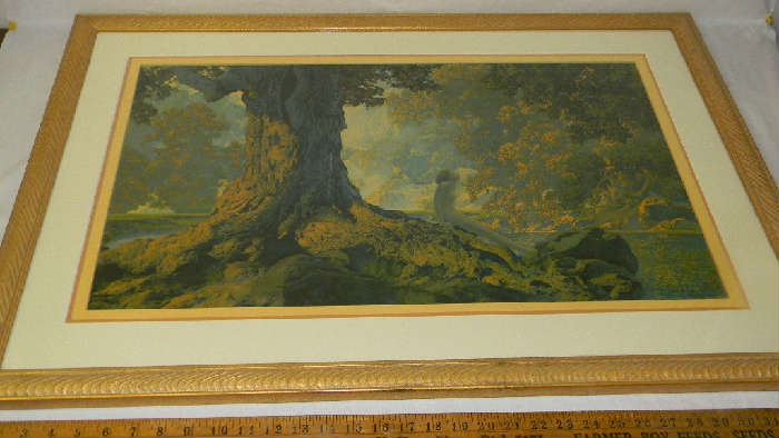 Maxfield Parrish "Dreaming" 18 x 30