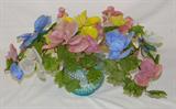 Vintage Glass Flower Bouquet