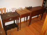 Antique One Drawer Stands, Antique Single Drop Leaf Table, etc..
