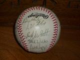 Autographed 1988 Chicago Cubs Baseball w/ COA. Greg Maddux, Ryan Sandberg, Mark Grace, Rafael Palmerio, Etc..