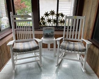 1 White Rocking Chair