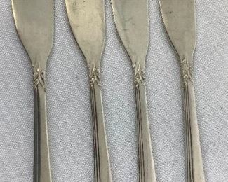 ALRA702 Heirloom Sterling Damask Rose Butter Knives