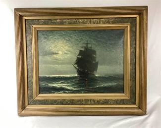 DOTS903 Signed Ship Painting