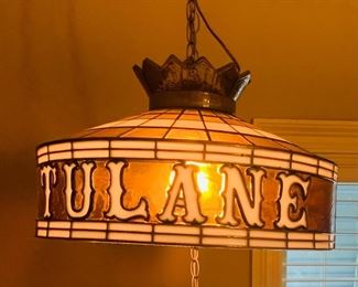 Tiffany style Tulane hanging swag lamp