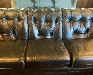 Hancock and Moore solid leather sofa