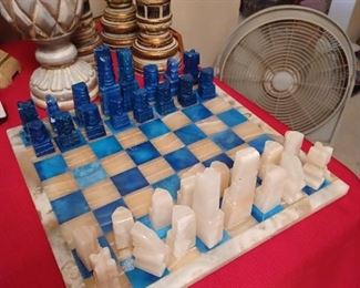 •	Marble Chess Set