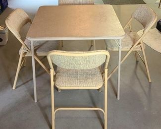 Card Table and 4 Chairs