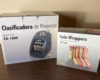 Coin Sorter and Coin Wrappers