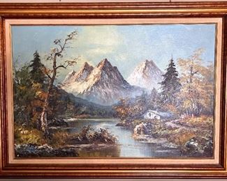 Framed Original Oil Painting