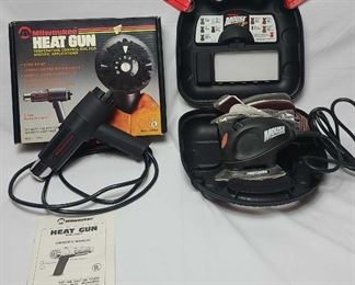Heat Gun And Palm Sander