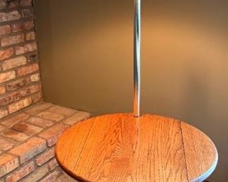 Oak Table Floor Lamp