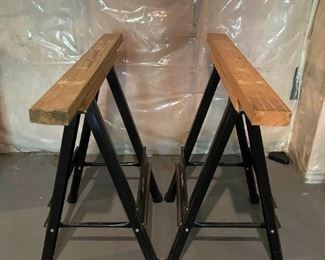 Sawhorse Set Pair Iron Horse Brand
