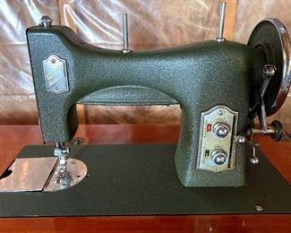 Vintage 1927 White Rotary Sewing Machine with Desk