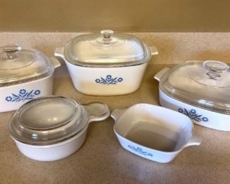 Vintage Blue Cornflower Corning Ware