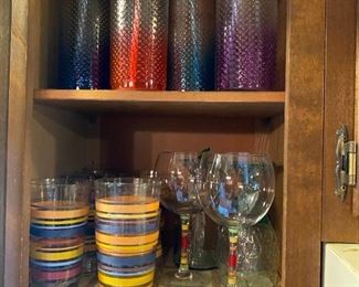 Great colorful drinking glasses