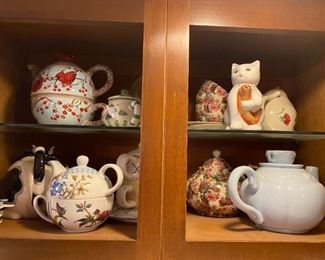 Some of the teapots available