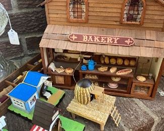 Miniature bakery building.
