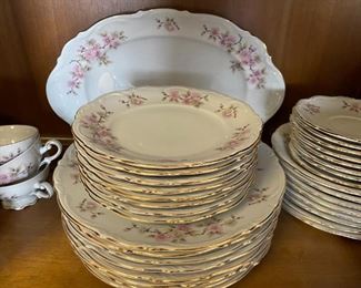 German set of china with floral decoration.