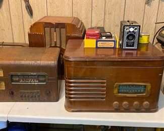 Some of the vintage radios.