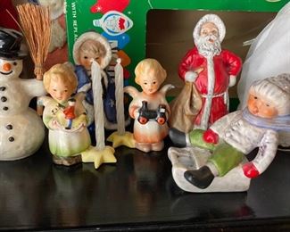 Goebel Christmas figurines.