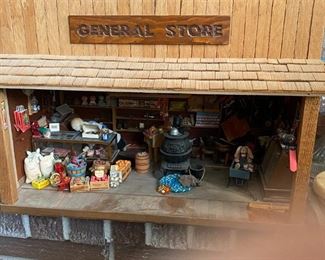 General Store with miniatures inside.