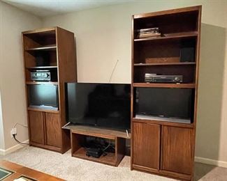 Solid wood bookcases 30l x 17w x 80h