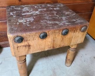 Neat Old Butcher Block