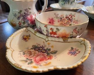 Royal Crown Derby Posies Creamer, Crescent, sugar bowl 