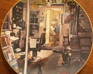  "Shuffleton's Barbershop" is the first issue in The Rockwell Americana Series. Issued in 1981. Issued by Gorham China in a limited edition of 17,500 for The Curator Collection. 