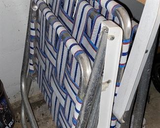 Vintage aluminum chairs