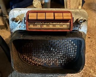 Vintage Chevy radio