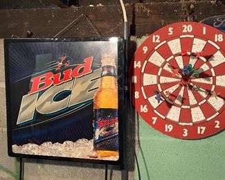 Light up Bud Ice sign