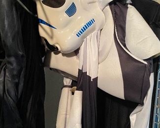 Several Party City and official costumes