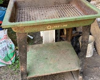 Crestline tray on stand