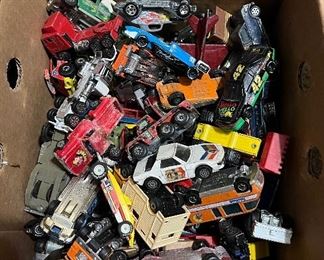 Metal and plastic cars