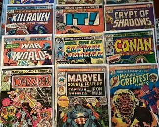 Mostly Marvel Comics, with fewer DC and other small and/or modern labels 
