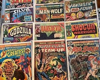 Mostly Marvel Comics, with fewer DC and other small and/or modern labels 