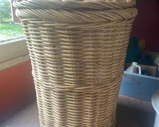 Wicker basked with lid