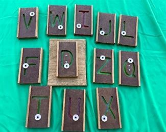 Vintage Learning Centers Motor Letters.  12 total