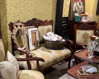 3 piece antique Settee w/ 2 chairs 
