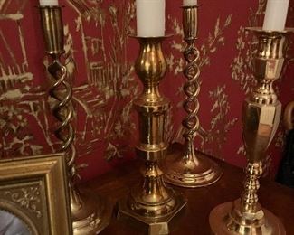 Brass candle sticks