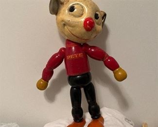 Wood Pete. Legs and arms are bendable