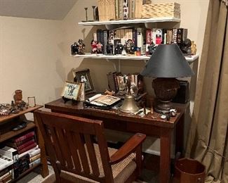 Mission style desk and chair