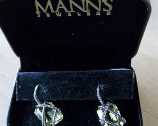 David Yurman Cable Wrap Drop Earrings with (Prasiolite) and Diamonds