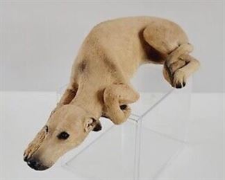 Signed Sandra Blue  Greyhound sculpture