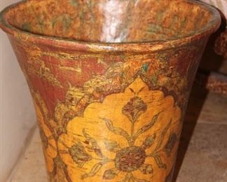 Florentine floral waste basket or vase-whichever you prefer, stands about 2ft tall