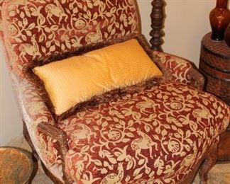 Upholstered armchair x 2