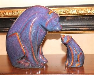 Ceramic momma bear with baby